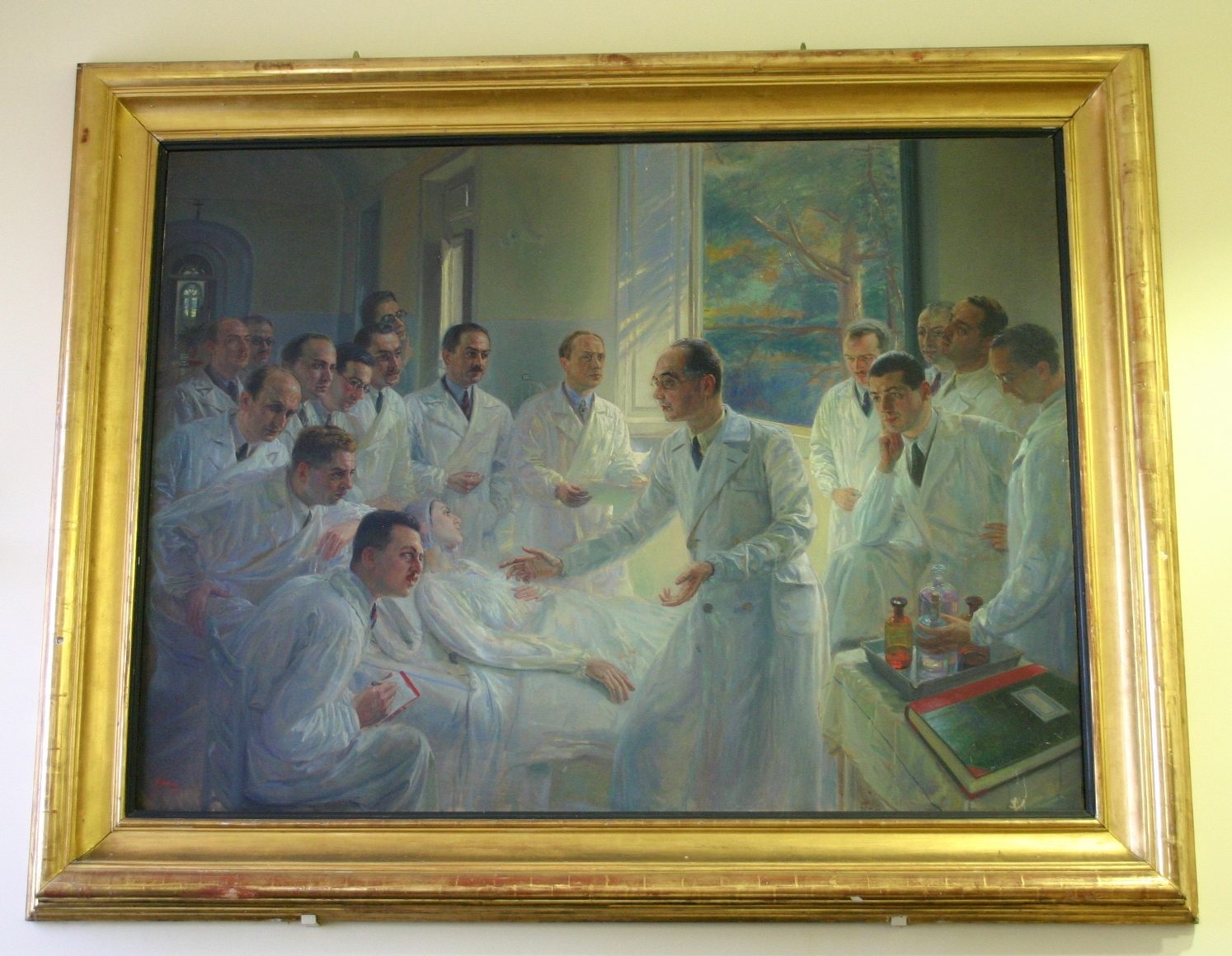 Cesare Frugoni and disciples, by Roberto Fantuzzi, Rome - 01.JPG